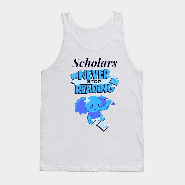 Research scholar researcher - doctorate scholarly phd themed Tank Top by Rebellious Rose